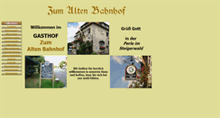 Desktop Screenshot of gasthofzumaltenbahnhof.de