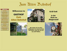 Tablet Screenshot of gasthofzumaltenbahnhof.de